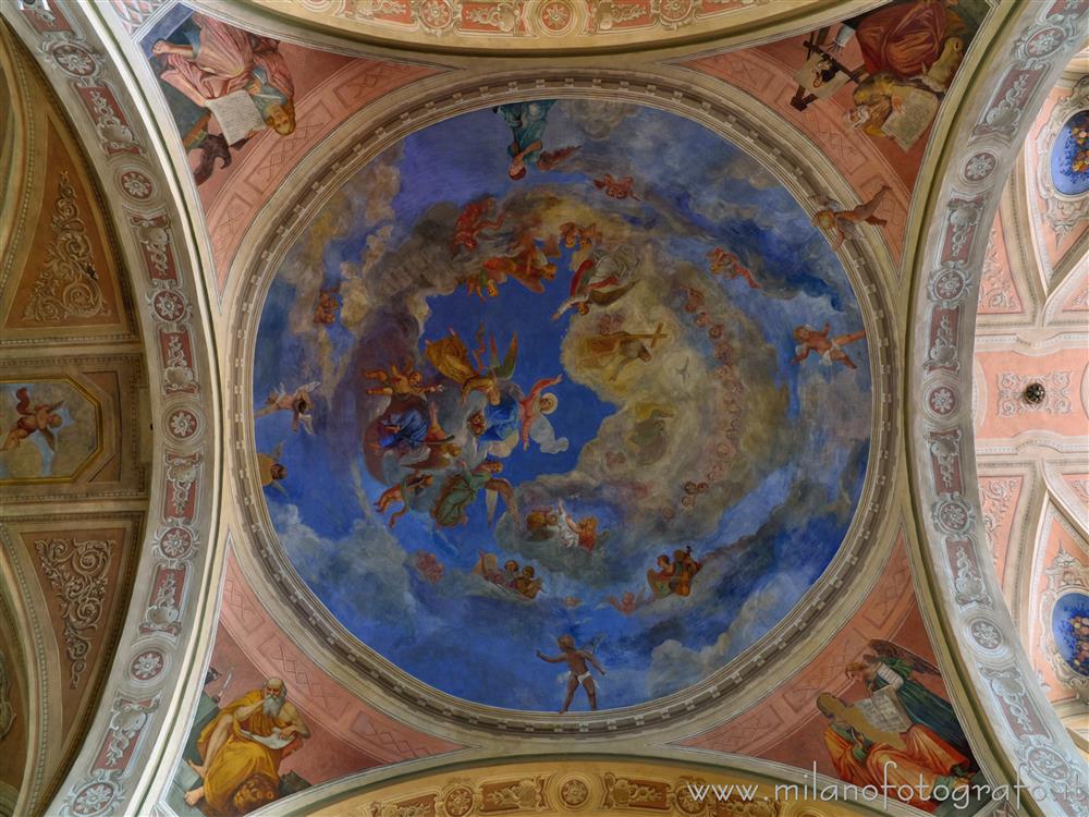 Gaglianico (Biella, Italy) - Vault of the crossing of the Parish church of St. Peter